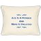 "Age Is A Number And Mine Is Unlisted" Cream Embroidered Gift Pillow