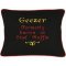 "Geezer Formally Known As Stud Muffin" Black Embroidered Gift Pillow