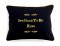 "It's Good To Be King" Black Embroidered Gift Pillow