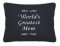 "World's Greatest Mom" Embroidered Gift Pillow