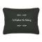 "I'd Rather Be Skiing" Green Embroidered Gift Pillow