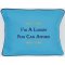 "I'm A Luxury Few Can Afford" Blue Embroiedered Gift Pillow