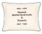 "Stressed Spelled Backwards is Desserts" Embroidered Gift Pillow