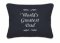 "World's Greatest Dad" Black Embroidered Gift Pillow