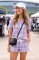 Boxercraft Women's Carnegie Lavender Plaid Boxy Flannel Short Sleeve Shirt