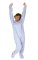 Big Feet Pajamas Adult Pink and Blue Plaid One Piece Footy