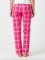 Boxercraft Women's Carnegie Pink Plaid Flannel Cuffed Pajama Pant