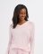 Boxercraft Women's Boxercraft Cuddle V-Neck Lounge Top in Pink Serenity
