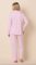 The Cat's Pajamas Women's Essential Stripe Pima Knit Cotton Classic Pajama Set in Pink Moment