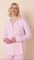 The Cat's Pajamas Women's Essential Stripe Pima Knit Cotton Classic Pajama Set in Pink Moment