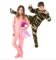 Big Feet Pajamas Kids Green Camouflage Fleece One Piece Footy