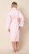 The Cat's Pajamas Women's Solid Pink Luxe Pima Cotton Shawl Collar Robe