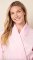 The Cat's Pajamas Women's Solid Pink Luxe Pima Cotton Shawl Collar Robe