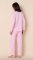 The Cat's Pajamas Women's Pink Moment Pima Knit Cotton Classic Pajama Set
