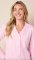 The Cat's Pajamas Women's Pink Moment Pima Knit Cotton Classic Pajama Set