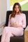 The Cat's Pajamas Women's Essential Stripe Pima Knit Cotton Simple Set in Pink Moment