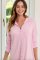 The Cat's Pajamas Women's Pink Moment Pima Knit Cotton Classic Nightshirt