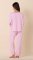 The Cat's Pajamas Women's Pink Moment Pima Knit Cotton Pullover Lounge Set