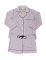 PJ Confidential Women's Willow Cotton Long Sleeve Shorts Set in Lilac Stripe