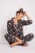 PJ Salvage "Shine Bright" Classic Flannel Pajama Set in Charcoal