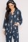 PJ Salvage "Chill Out" Classic Flannel Pajama Set in Night Sky