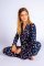 PJ Salvage Confetti Chic Cotton Jersey Classic Pajama Set in Navy