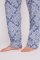 PJ Salvage "Country Rose" Classic Flannel Pajama Set in Denim