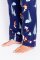 PJ Salvage "Up to Snow Good" Classic Flannel Pajama Set in Navy