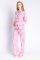 PJ Salvage Playful Prints Palm Cotton Jersey Classic Pajama Set in Rose