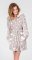 PJ Salvage Plush Dreamers Stars Robe in Heather Grey