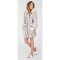 PJ Salvage Plush Dreamers Stars Robe in Heather Grey