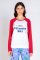 PJ Salvage Vitamin Ski Long Sleeve Top in Brick