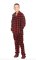Big Feet Pajamas Kids Red & Black Buffalo Plaid Fleece Hooded One Piece Footy