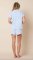 The Cat's Pajamas Women's Powder Blue Pima Knit Cotton Short Sleeve Short Pajama Set