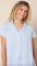 The Cat's Pajamas Women's Powder Blue Pima Knit Cotton Short Sleeve Short Pajama Set