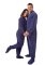 Big Feet Pajamas Adult Purple Fleece One Piece Footy