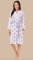 The Cat's Pajamas Women's Queen Bee Pima Knit Cotton Kimono Robe in Lavender