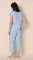 The Cat's Pajamas Women's Queen Bee Luxe Pima Cotton Capri Pajama Set in Blue