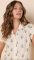 The Cat's Pajamas Women's Queen Bee Luxe Pima Cotton Capri Pajama Set in Honey