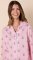 The Cat's Pajamas Women's Queen Bee Luxe Pima Cotton Classic Pajama Set in Pink