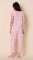 The Cat's Pajamas Women's Queen Bee Luxe Pima Cotton Capri Pajama Set in Pink