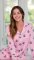 The Cat's Pajamas Women's Queen Bee Pima Knit Cotton Classic Pajama Set in Pink