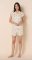 The Cat's Pajamas Women's Queen Bee Luxe Pima Cotton Short Sleeve Short Set in Honey