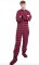 Big Feet Pajamas Adult Red Plaid Flannel with Hearts One Piece Footy