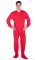 Big Feet Pajamas Adult Red Jersey Knit One Piece Footy