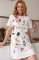 Little Blue House by Hatley Ruff Night Cotton Sleepshirt in White
