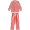 Sant + Abel Men's Red Braddock Stripe Cotton Classic Pajama Set