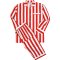 Sant + Abel Men's Red Braddock Stripe Cotton Classic Pajama Set