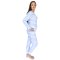 Sant + Abel Women's Sky Blue Stripe Pima Cotton Jersey Lounge Set