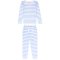 Sant + Abel Women's Sky Blue Stripe Pima Cotton Jersey Lounge Set